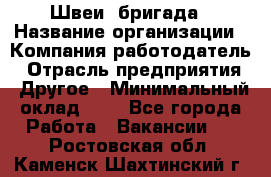 Швеи. бригада › Название организации ­ Компания-работодатель › Отрасль предприятия ­ Другое › Минимальный оклад ­ 1 - Все города Работа » Вакансии   . Ростовская обл.,Каменск-Шахтинский г.